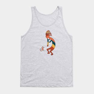 Kokopelli with Gecko Tank Top